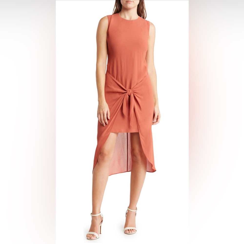 🏆 🍸HP🍸 BCBGMAXAZRIA Day Sleeveless Colorway Dress in Taracotta Size Small